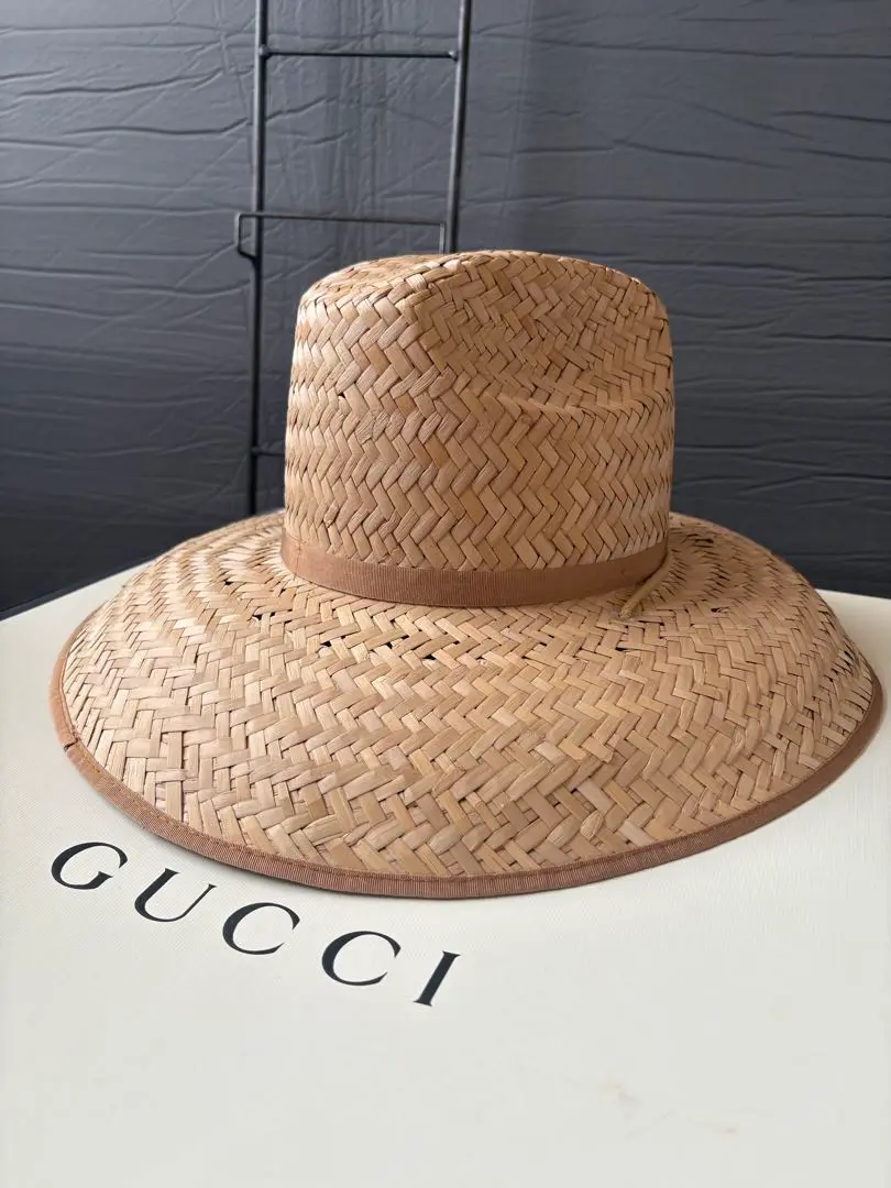 GUCCI 麦わら　ストローハット　新品未使用　紗栄子さん着用 2025年最新】GUCCI 麦わら帽子の人気アイテム - メルカリ