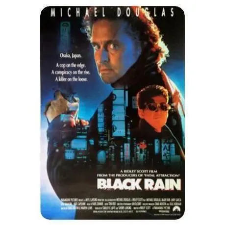 映画ポスター ブラック・レイン B1サイズ ① 希少・非売品】松田優作 ブラックレイン ビデオ宣伝ポスター B1