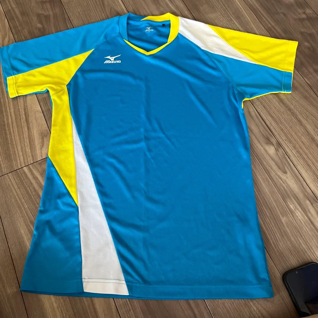 Thumbnail of Price reduced!! Mizuno Uniform S Blue/Yellow Tennis Badminton