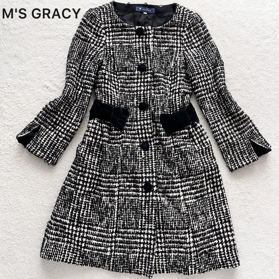 Thumbnail of M'S GRACY Long Coat Tweed Ribbon