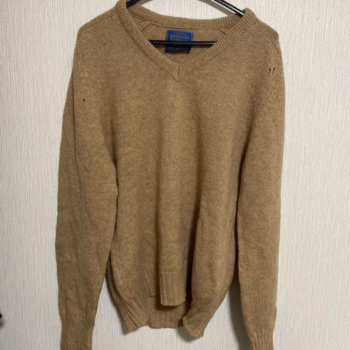 ペンドルトン 100%メリノウール Vネックセーター ニット ヘリンボーン 2025年最新】PENDLETON ネック：Vネック メンズ ニット
