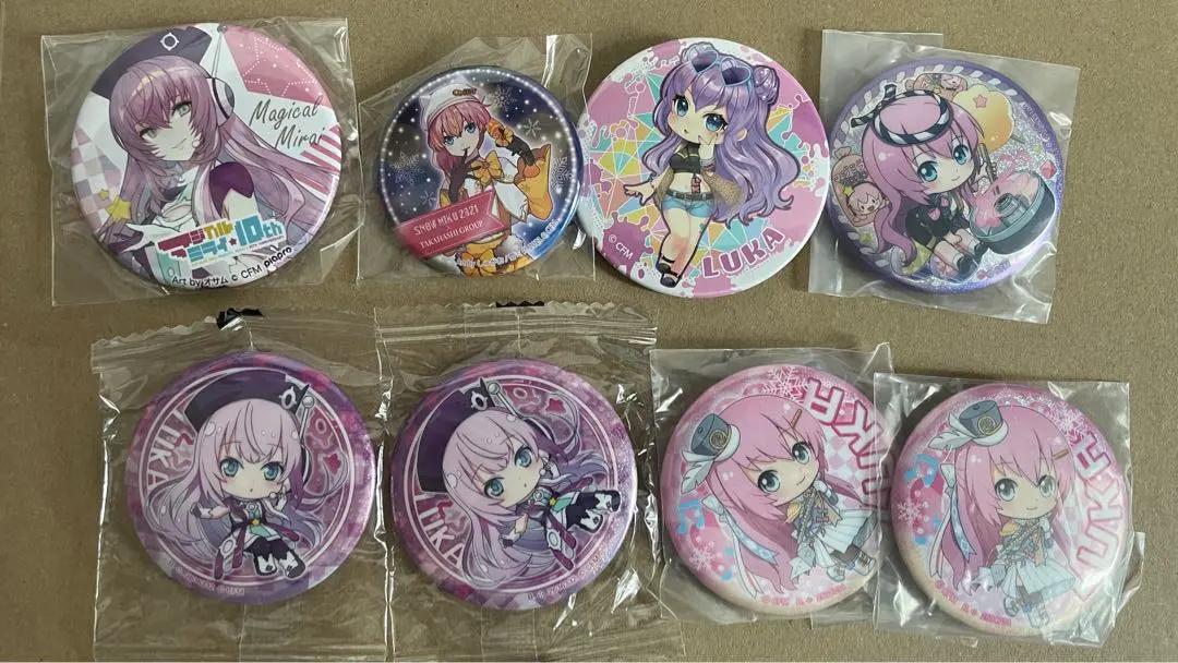 Thumbnail of Megurine Luka Can Badge, Rubber Keychain, Acrylic Keychain Set