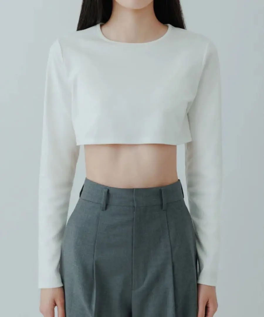 【新品未使用】 yo BIOTOP  Cropped bra top yo BIOTOP】cropped bare bra top White 0
