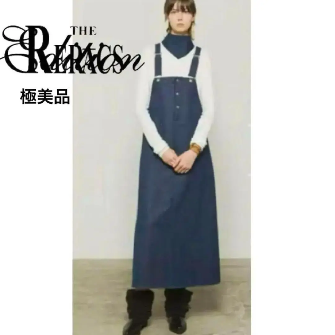 ザリラクス　エプロンドレス　ジャンパースカート　　36 極美品 THE RERACS ザリラクス エプロンドレス ジャンパースカート