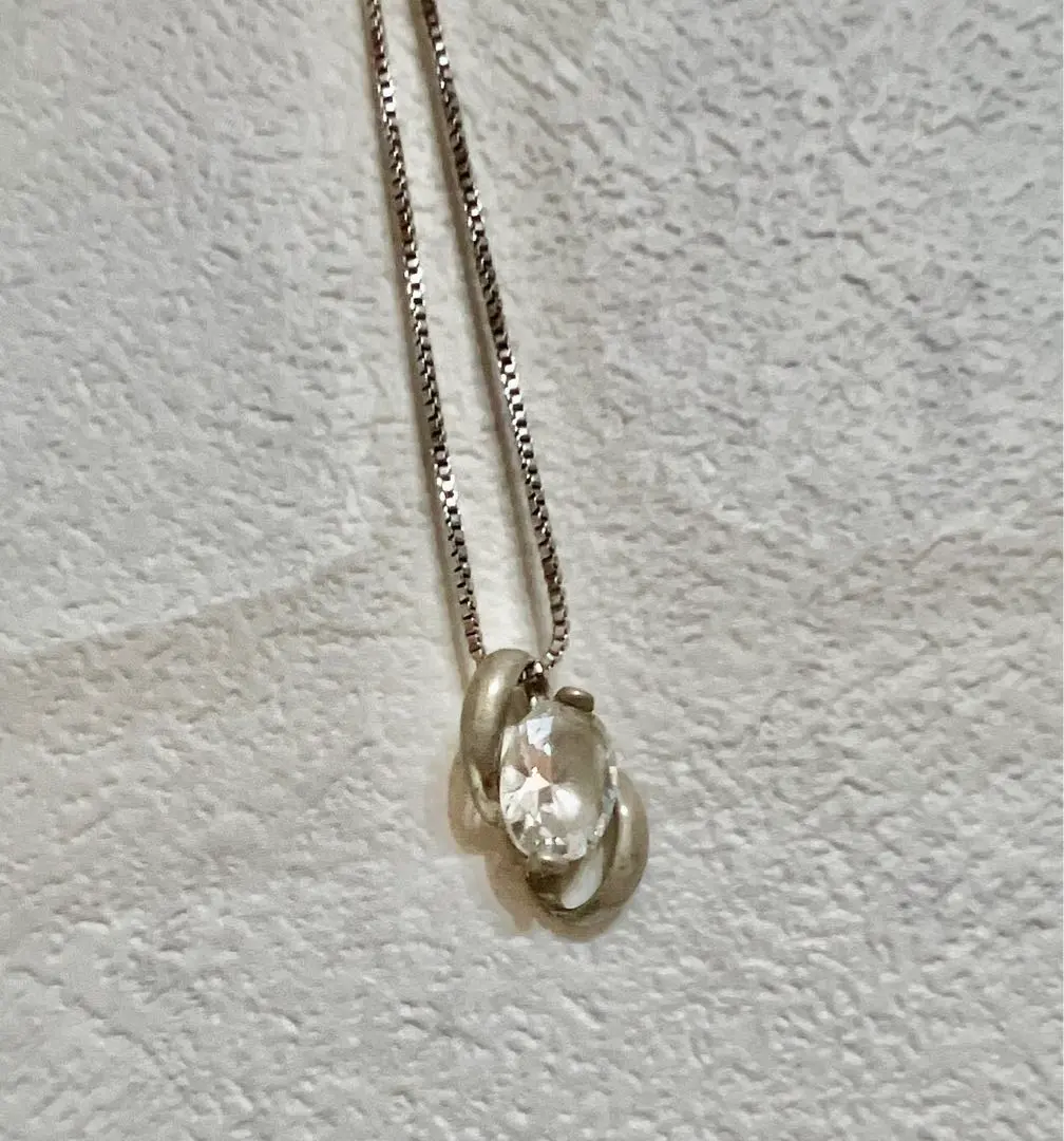 Thumbnail of Silver 925 Oval Cut Crystal Necklace