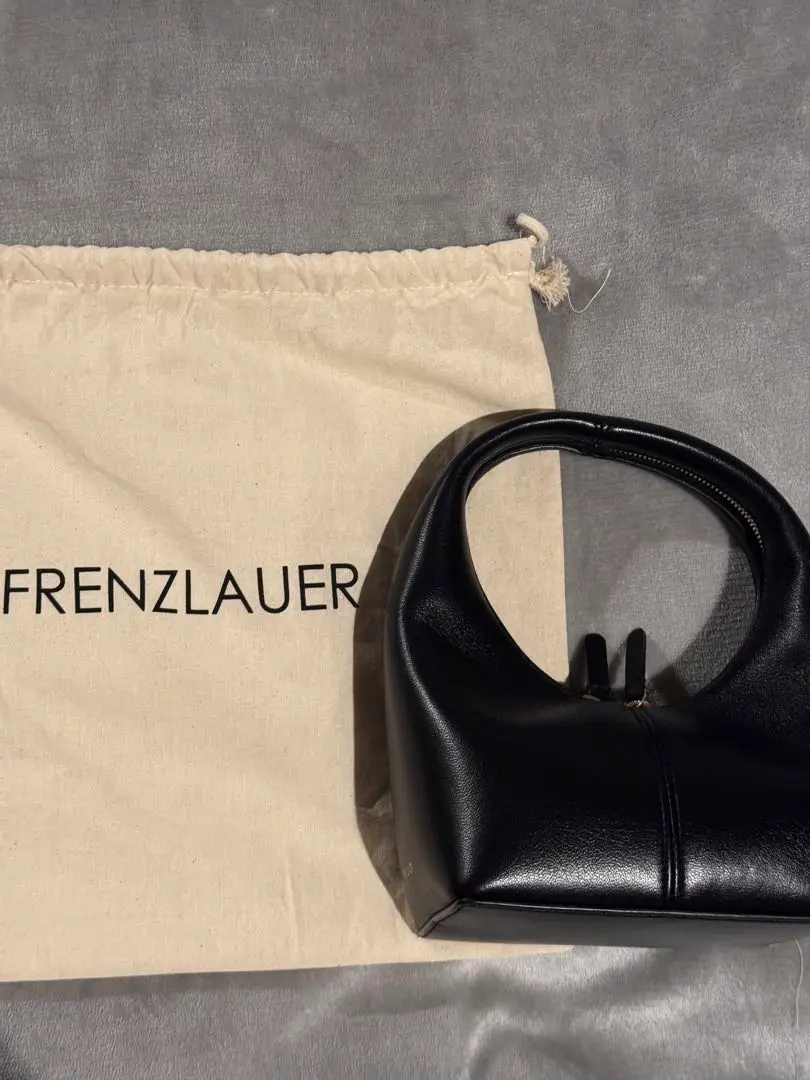 【未使用に近い✨】FRENZLAUER MINI PANIER ハンドバッグ 黒 FRENZLAUER/フランツロアー】 MINI PANIER（ハンドバッグ