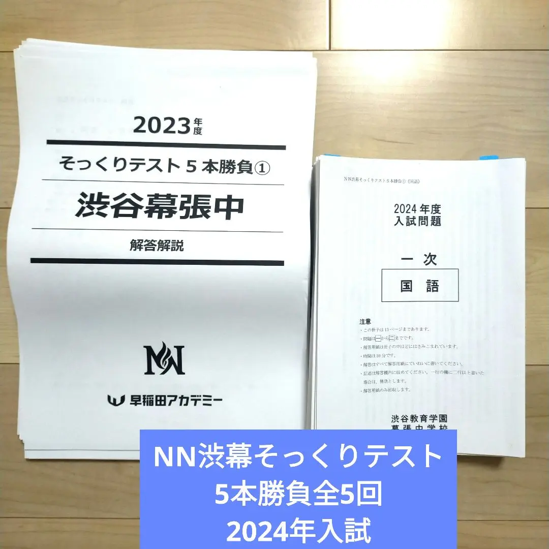 2025-25 秋冬新作  ハイブランドの 早稲アカNN渋谷幕張 2022年入試実施、国語正月特訓テキスト 語学・辞書・学習参考書