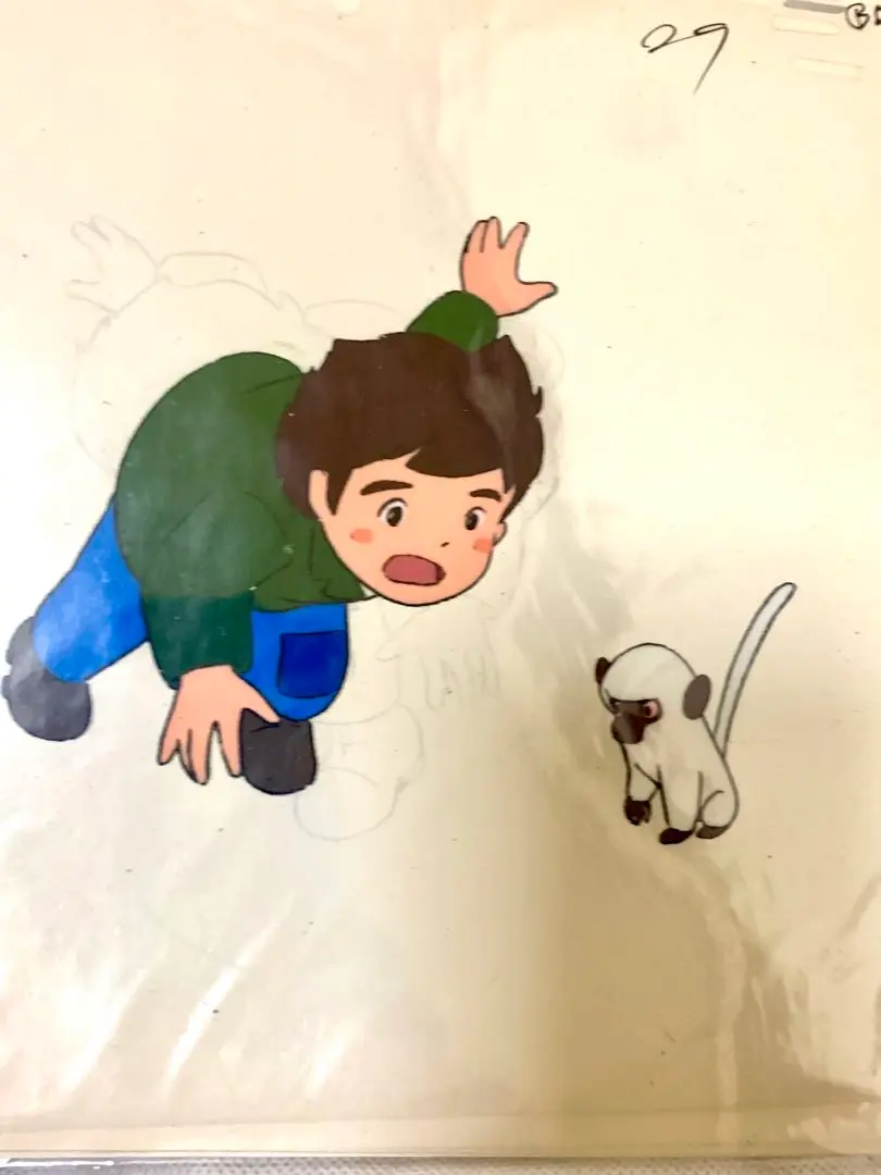 セル画】 母をたずねて三千里 セル画 コピー背景付 2枚