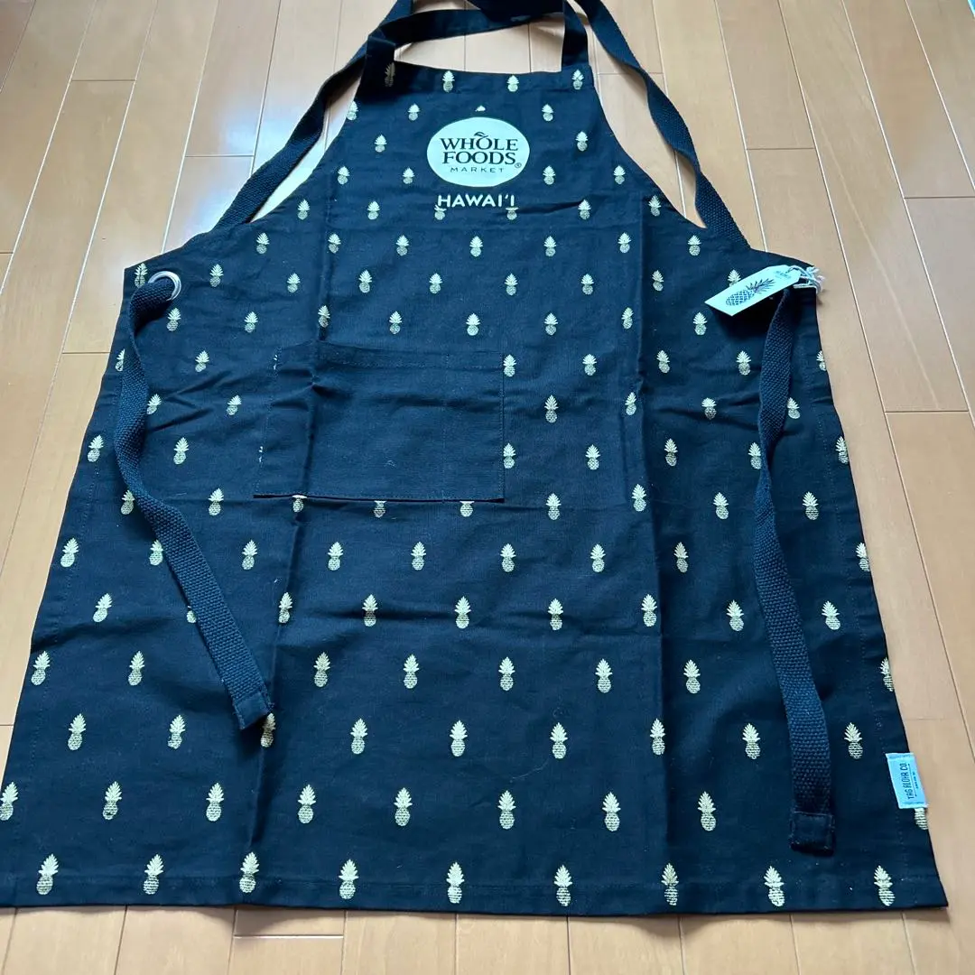 ハワイHawaii⭐︎レアWHOLEFOODSホールフーズエプロンレインボー柄 ハワイHawaii⭐︎レアWHOLEFOODSホールフーズエプロンレインボー柄