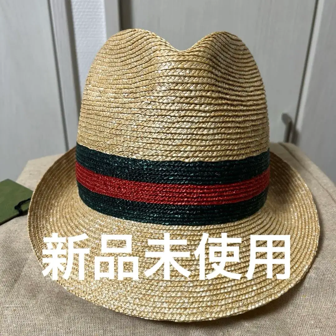 GUCCI GGパターン 麦わら帽子 グッチ 小物ストロー ボーターハット | GUCCI公式
