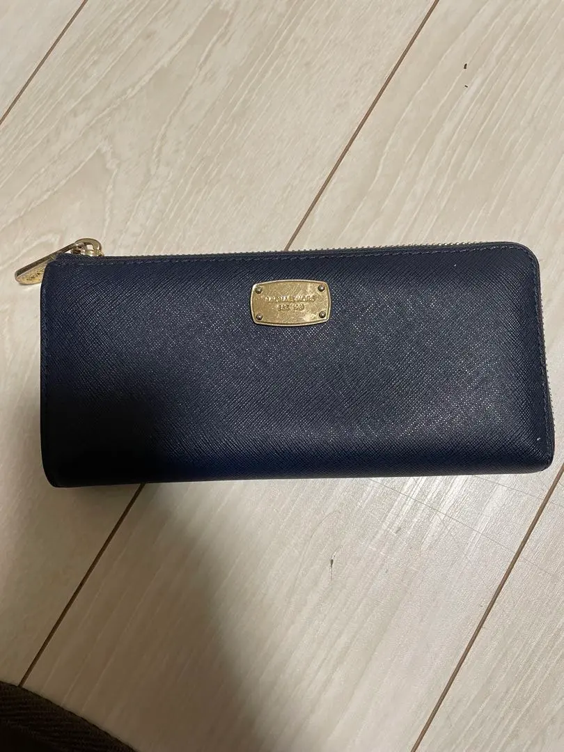 Thumbnail of MICHAEL KORS navy blue long wallet