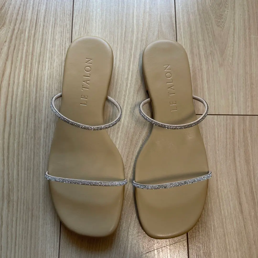【専用】　【新品•未使用に近い】ジェムストラッピーサンダル 追加》ジェムピースサンダル（サンダル）｜LE TALON（ル タロン
