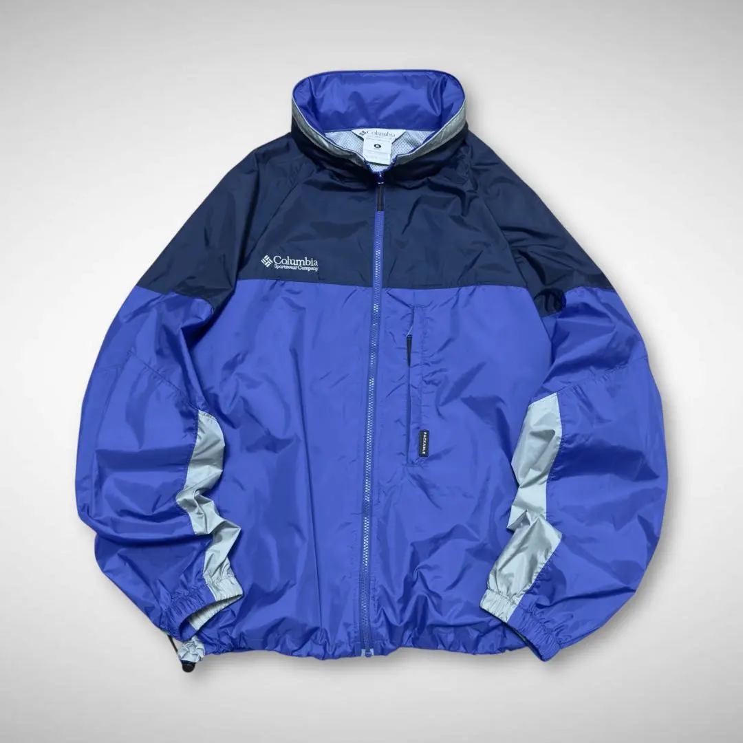 Thumbnail of Used Columbia nylon shell jacket, packable, with drawstring, royal blue