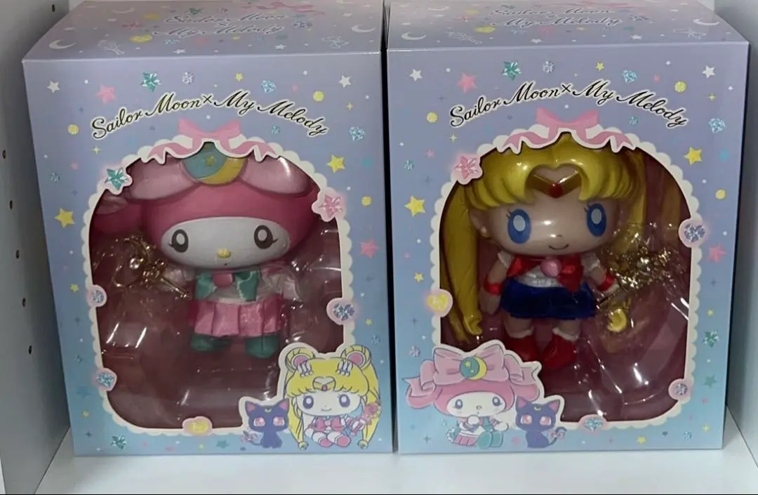 マイメロディ セーラームーン 25周年 ドール ソフビ フィギュア サンリオ セーラームーン マイメロディ コラボ ドール&ネックレス ソフビ