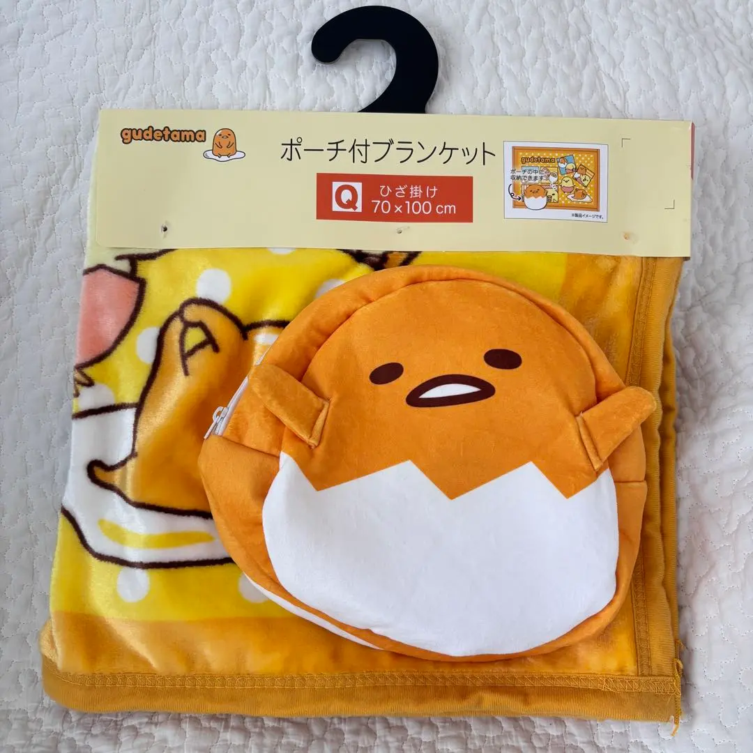 Thumbnail of 【New】 Gudetama Blanket with Pouch, Lap Blanket, Shimamura, Sanrio