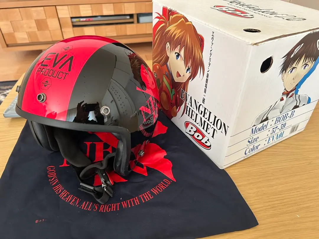 【希少】エヴァンゲリオン ヘルメット 57-59cm レッド　大幅値下げ中 希少】エヴァンゲリオン ヘルメット 57-59cm レッド大幅値下げ中