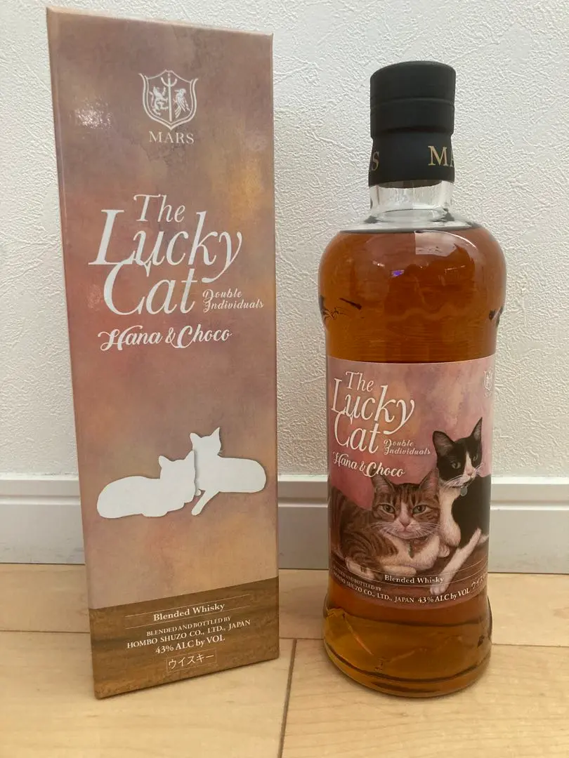 ラッキーキャット(ハナ＆チョコ)１本箱入 The Lucky Cat Double Individuals Hana & Choco 700ml 【箱入り】