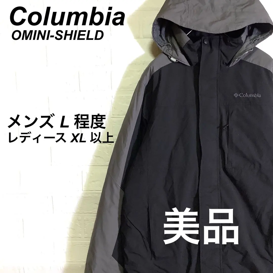 Thumbnail of ○ Excellent Condition Columbia Insulated Mountain Jacket Embroidered Logo Black Gray L