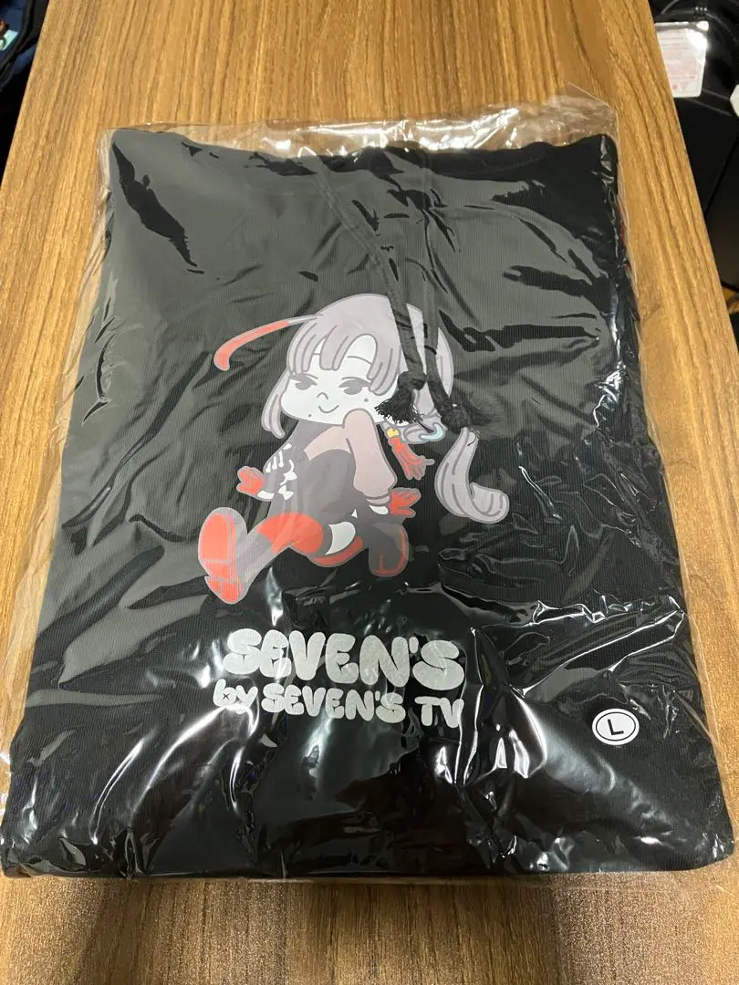 【新品未開封】SEVEN'S TV セブンズTV パーカー 七福あかねL 黒 セブンズTV SEVENSTVアパレル パーカー(七福あかね) - メルカリ