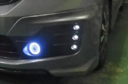 ホンダ FIT CR=Z 無限リアスポイラーに光る▼LEDバックフォグ NEW CR-Z FIT 無限リアスポイラー ▽LEDバックフォグ クリア NEW