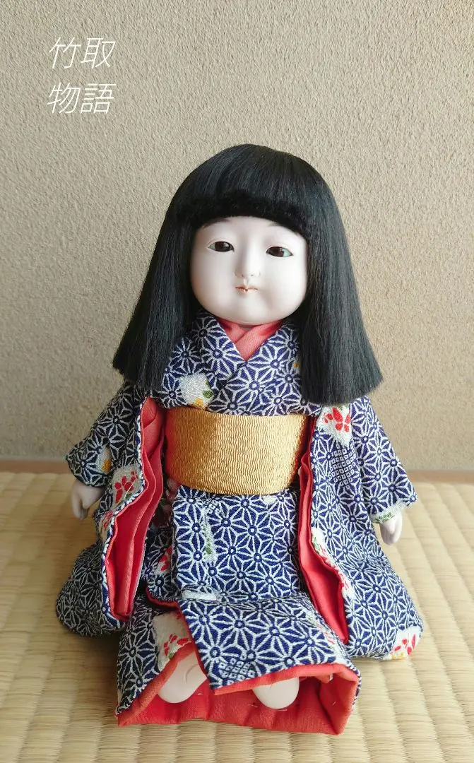 Thumbnail of Beautiful condition of "The Tale of the Bamboo Cutter" ☆ Rare ☆ Ichimatsu doll 45 years ago * Antique Japanese doll
