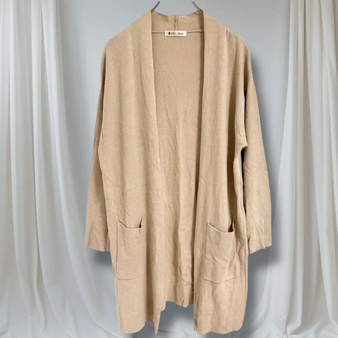 Bou Jeloud 開襟衫 棉100% 外套 長款 寬鬆 顯瘦 的縮圖