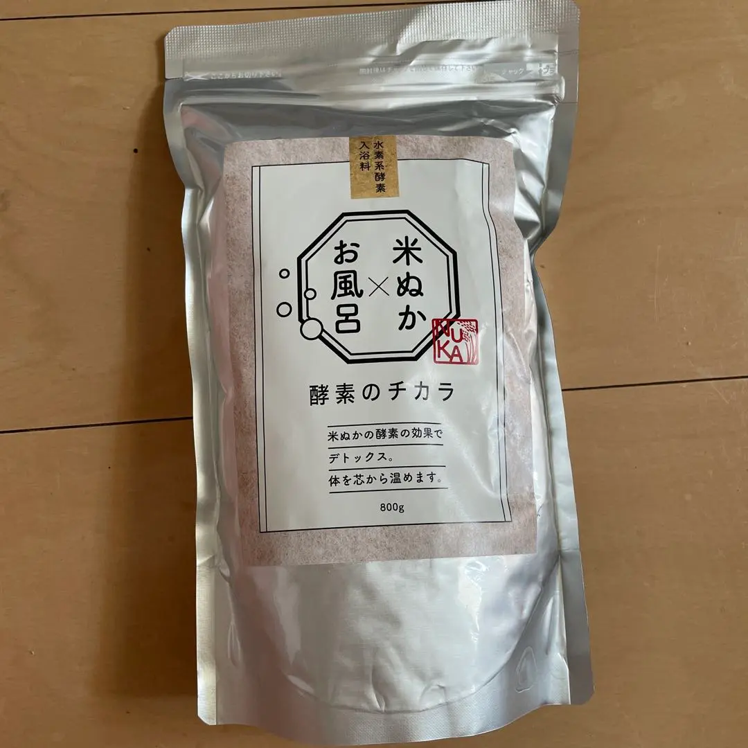 米ぬか酵素の力 800g 入浴剤 NK バスパウダー 米ぬか×お風呂 水素系酵素入浴料 酵素のチカラ