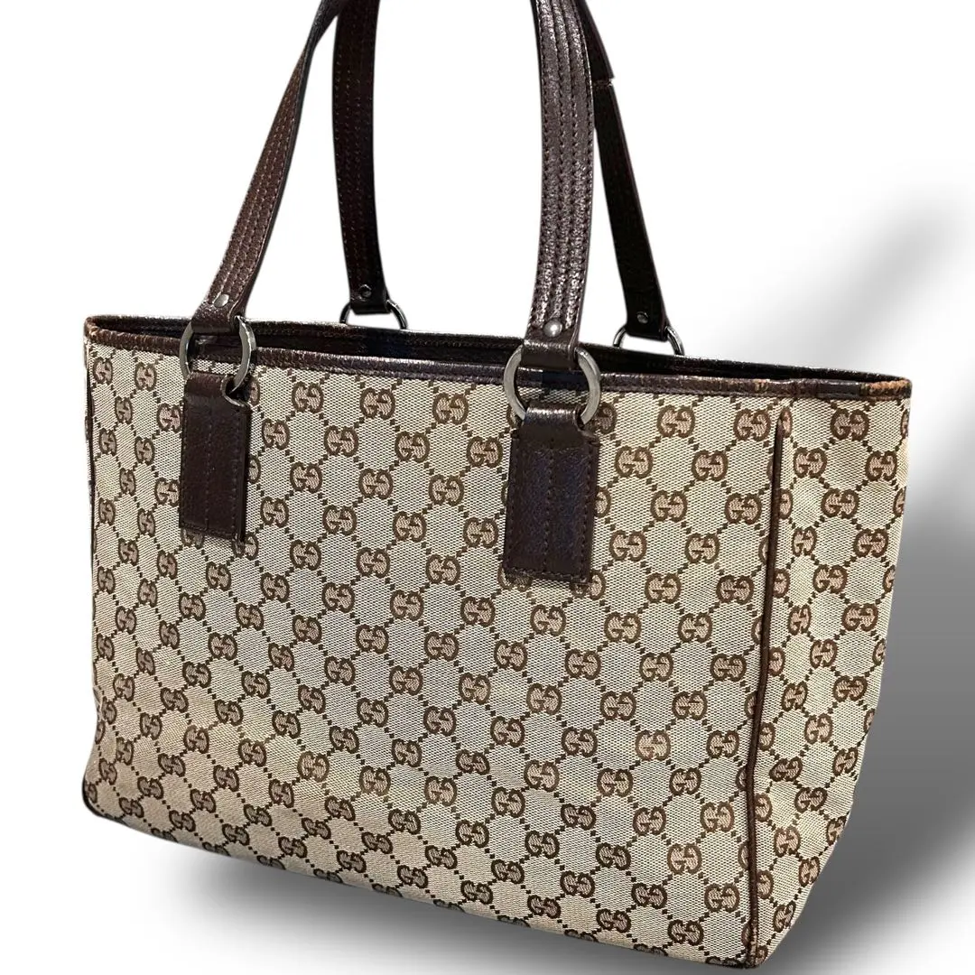 Thumbnail of GUCCI GG Canvas Tote Bag, Large Capacity, Shoulder Bag, A4 Size