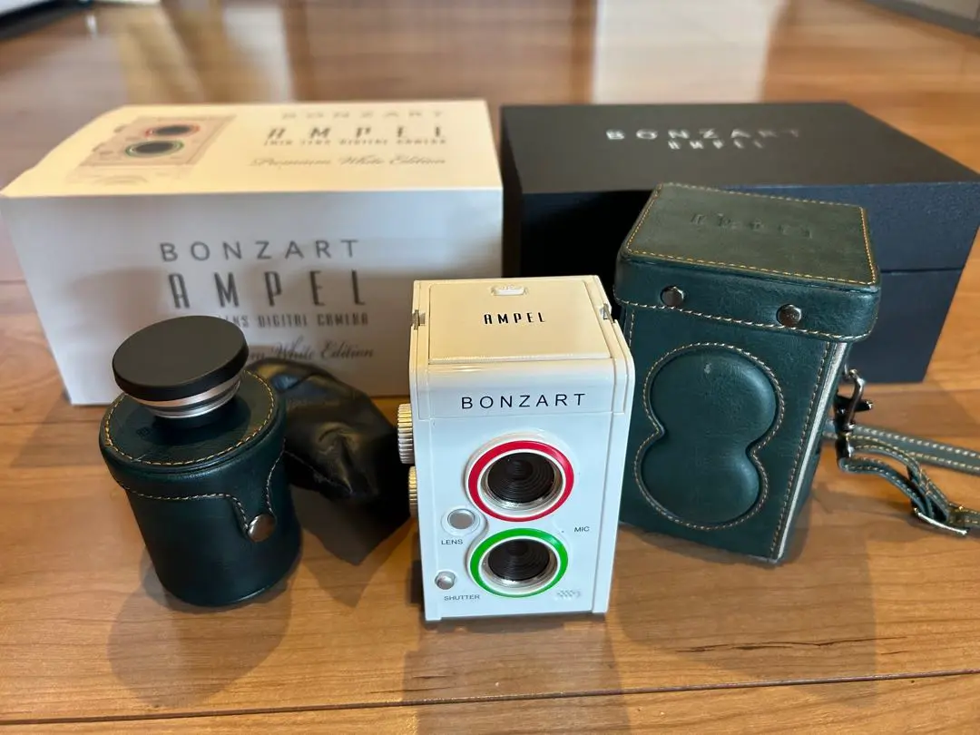 ✨希少・動作品✨BONZART AMPEL トイカメラ 二眼レンズデジタルカメラ リペア品 BONZART AMPEL