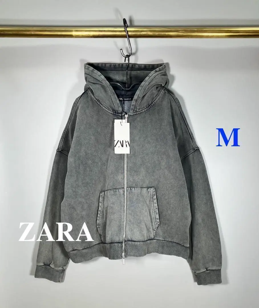 ★ドイツ発*ZARA*新作*ウォッシュ加工ZIPスウェットフーディ/AG org.jpg