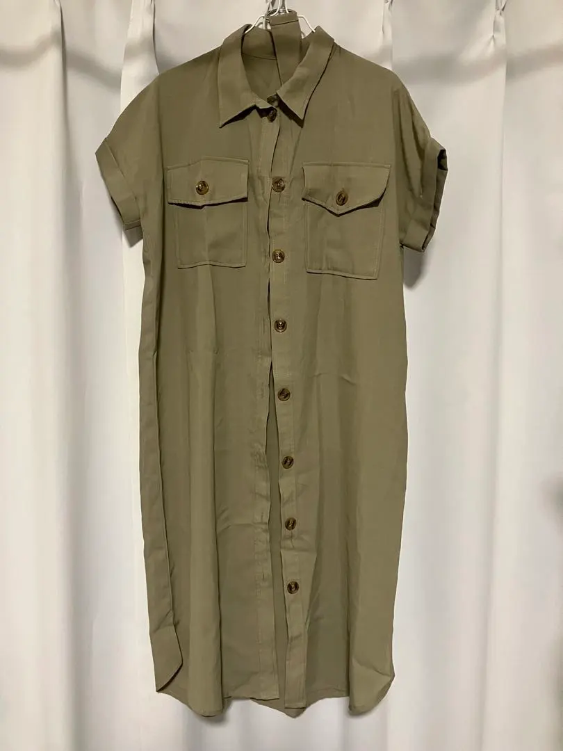 Thumbnail of INGNI Shirt Dress, Khaki, Short Sleeve, M