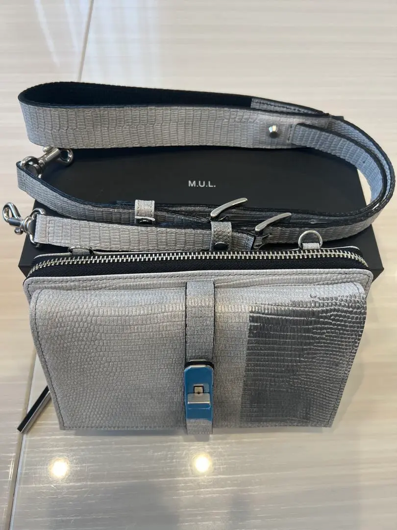 ★M.U.L.レイヤードウォレットショルダー★喜平チェーン★エムユーエル★MUL エムユーエル ウォレットショルダー レザー MUL-008 即納 メンズ