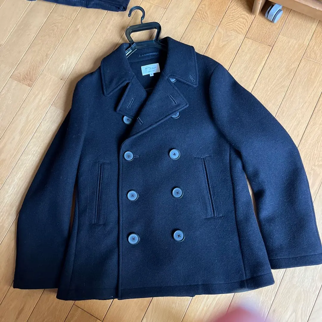 Thumbnail of Adam et Rope Dark Navy Pea Coat M
