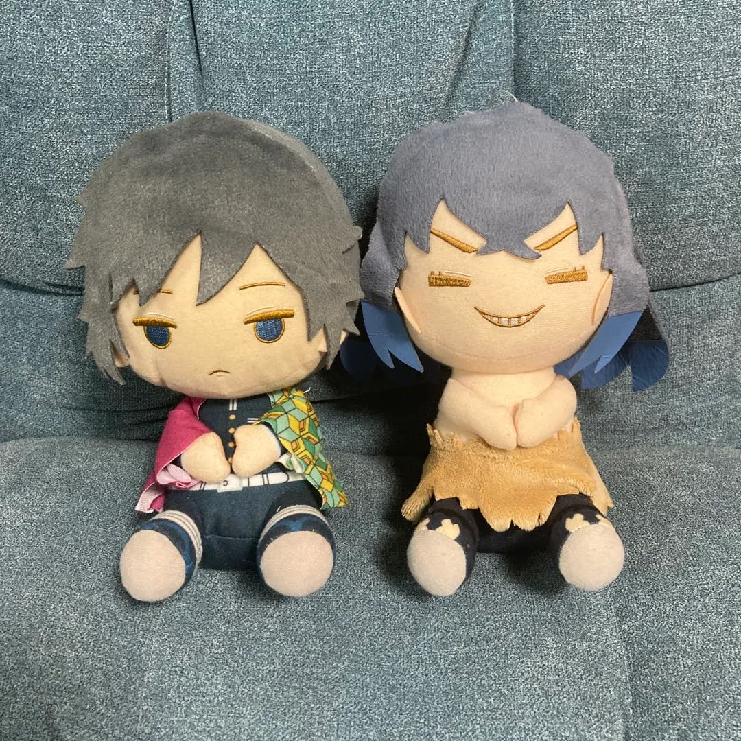 Thumbnail of Set of two anime-style plushies
