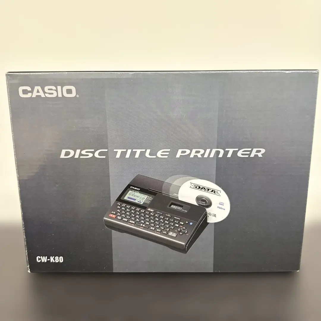 CASIO カシオ　ディスクタイトルプリンター　CW-K80 Amazon | カシオ ディスクタイトルプリンター CW-K80 | ラベル