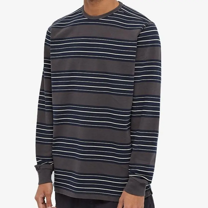 新品 POP TRADING COMPANY ロンT ストライプ 長袖Tシャツ 2025年最新】POP TRADING COMPANY メンズ 七分・長袖カットソー