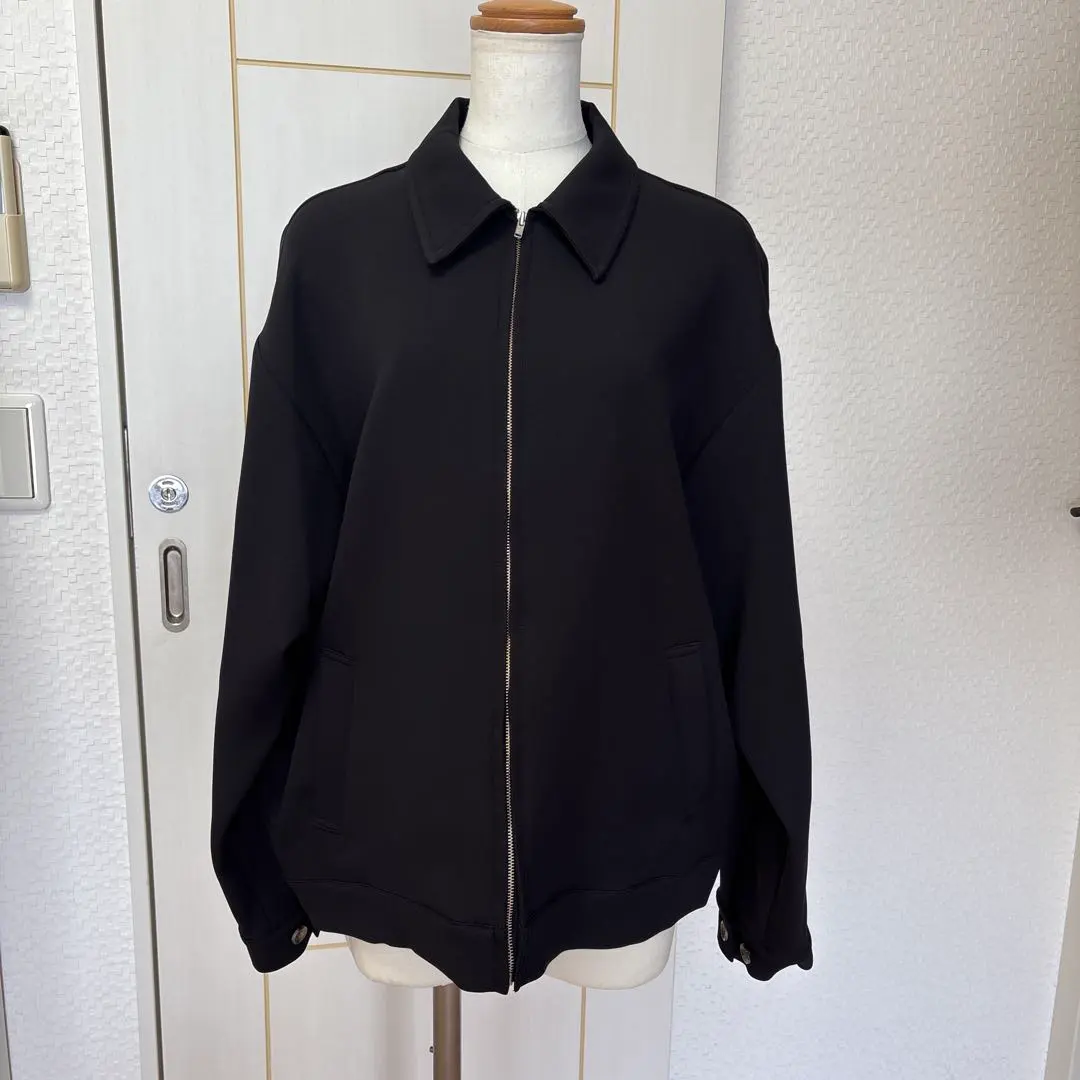 Thumbnail of sea black zip-up jacket