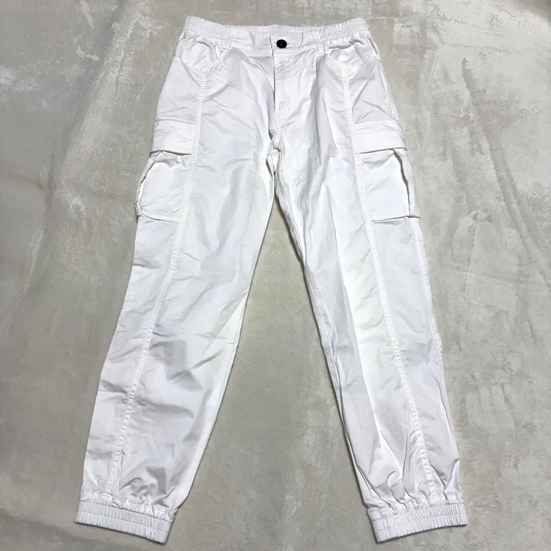 Thumbnail of y101920 AVIREX casual pants, white, plain, pockets