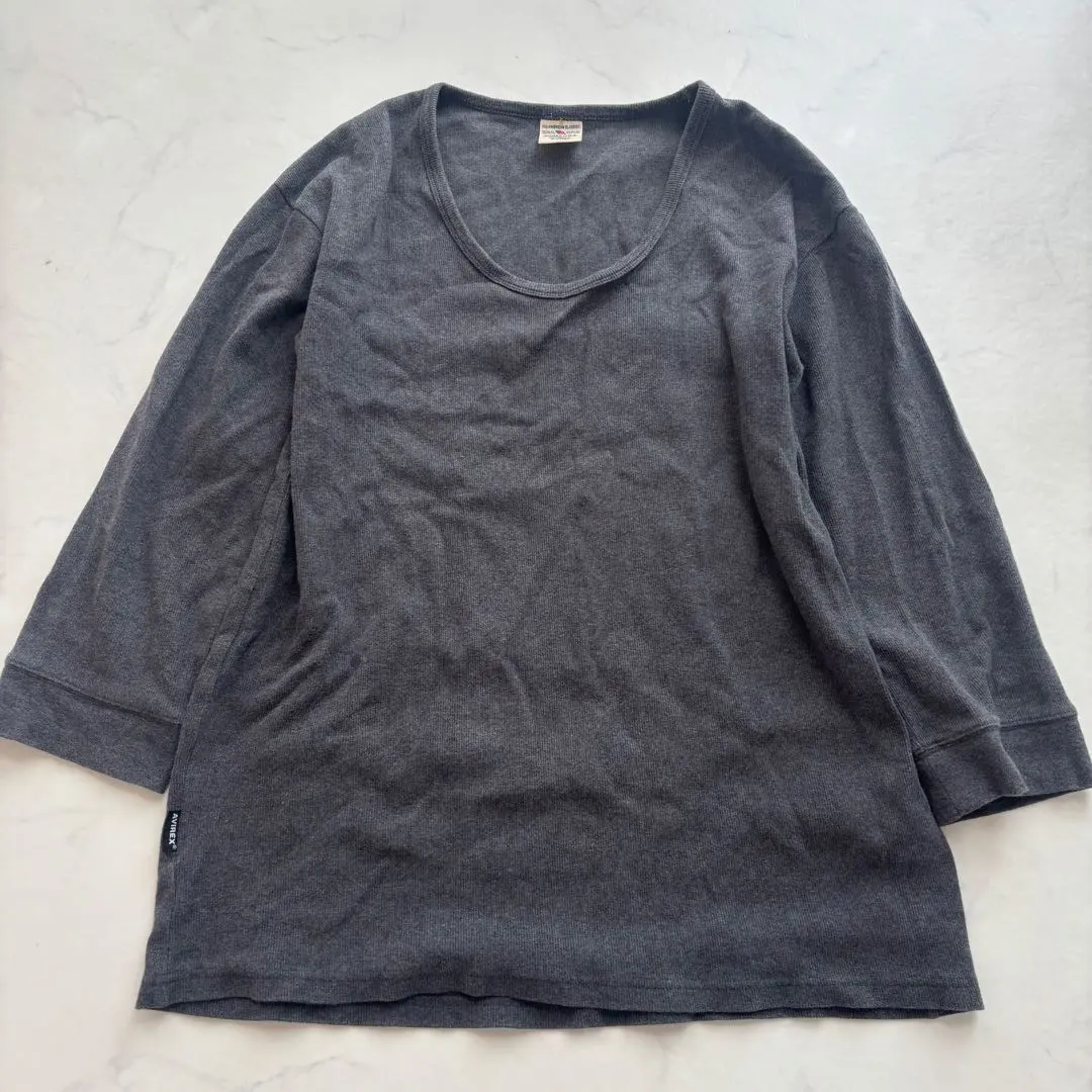 Thumbnail of AVIREX Three-Quarter Sleeve T-shirt Simple XL (A835)