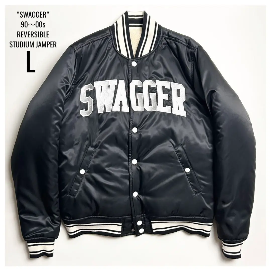 【最終お値下げ品】swagger　レザージャケット 2025年最新】swagger スタジャンの人気アイテム - メルカリ