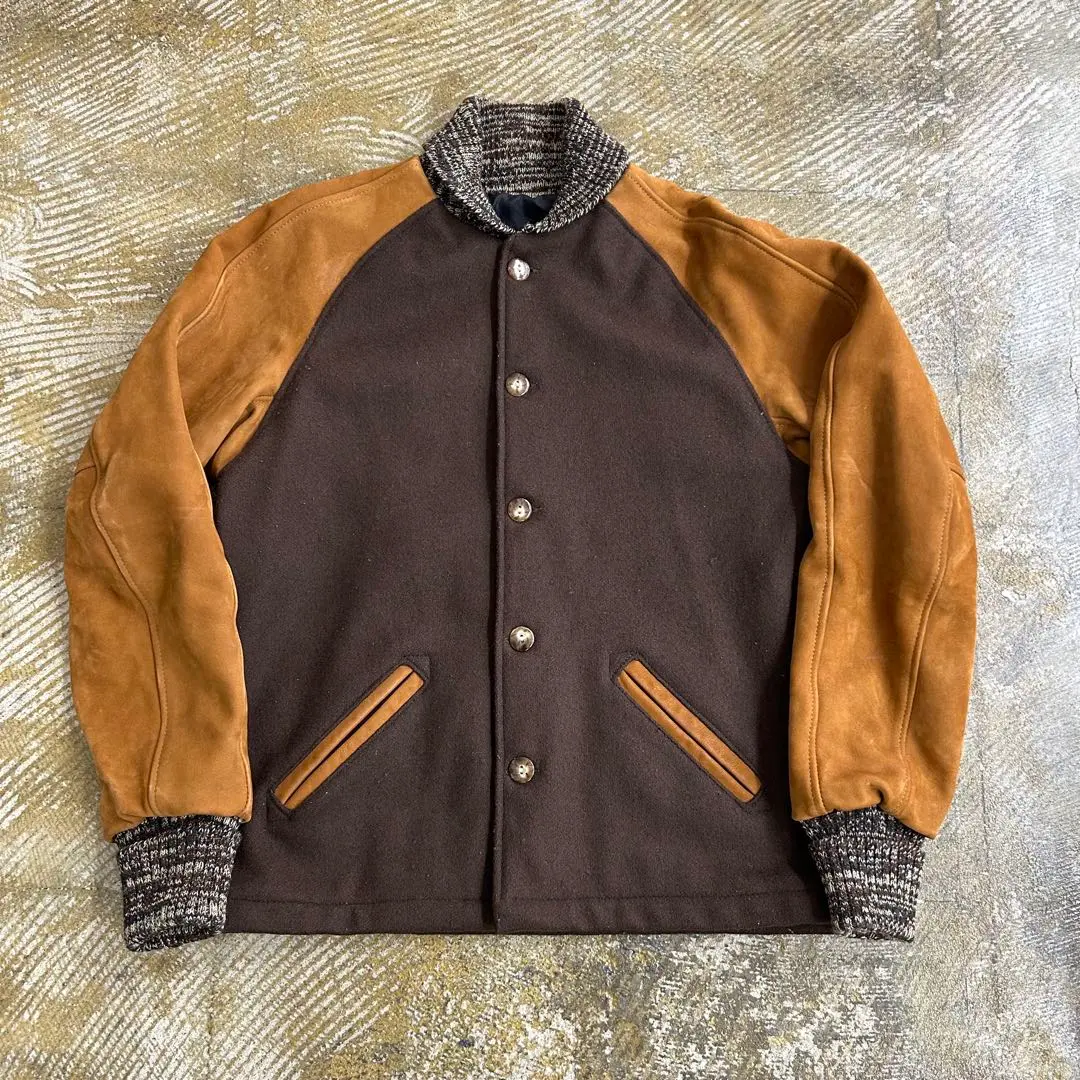 SKOOKUM × BEAVER スウェード レザー スタジャン