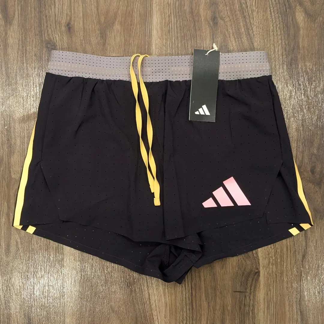 adidas pro elite スプリットショーツ Mサイズ 新品 adidas ADIZERO Pro Elite Promo ショートパンツ 黄M