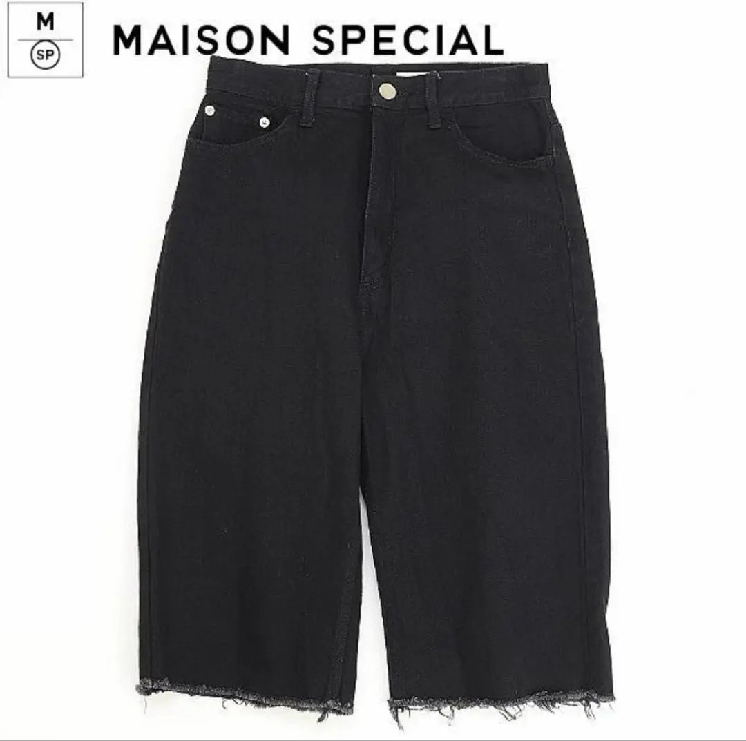 【美品】MAISON SPECIAL ストライプ　ショートパンツ　サイズ38 MAISON SPECIAL(メゾンスペシャル)｜Pinstripe Lace Shorts/ピン