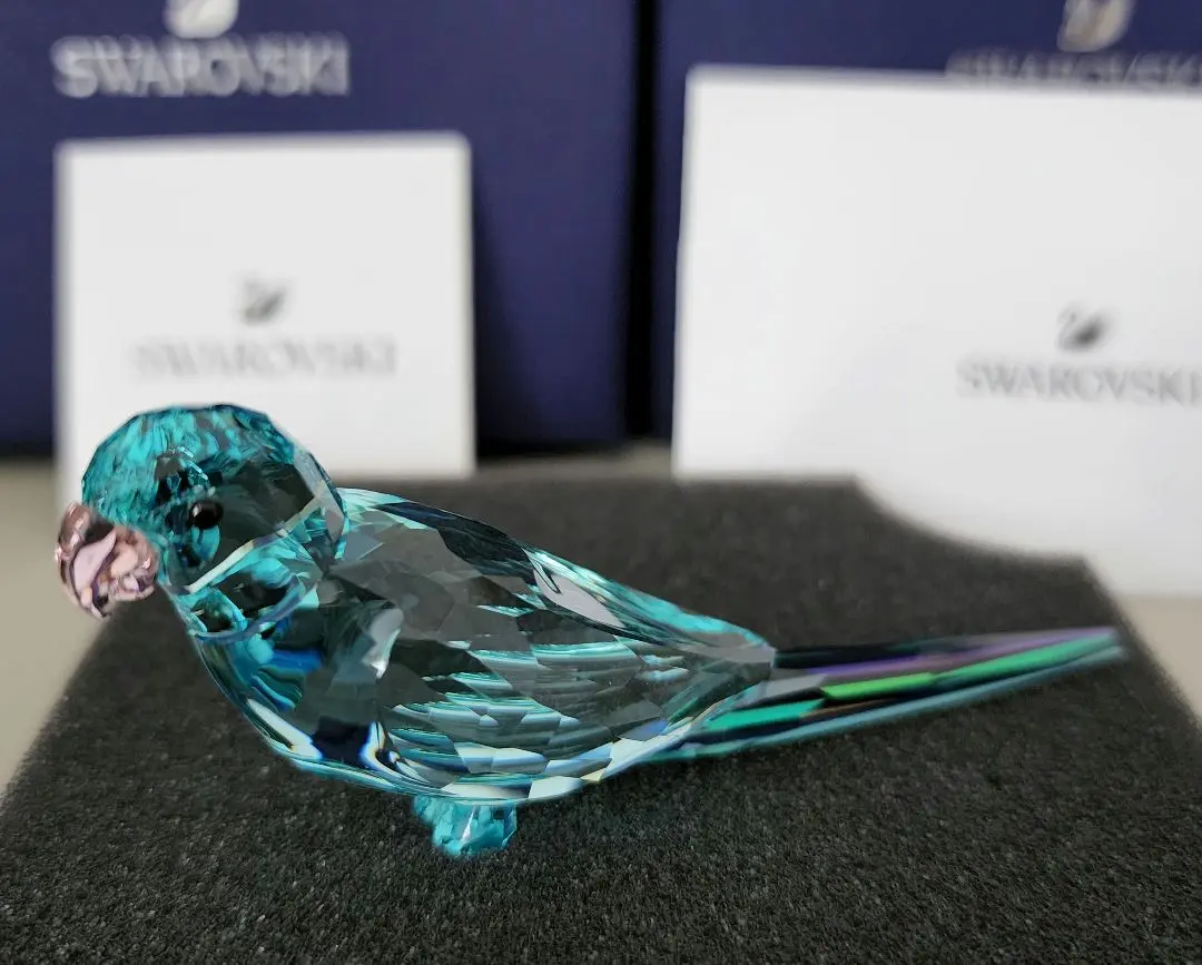 【未使用】スワロフスキー　セキセイインコ 楽天市場】スワロフスキー Swarovski セキセイインコ 鳥 680627
