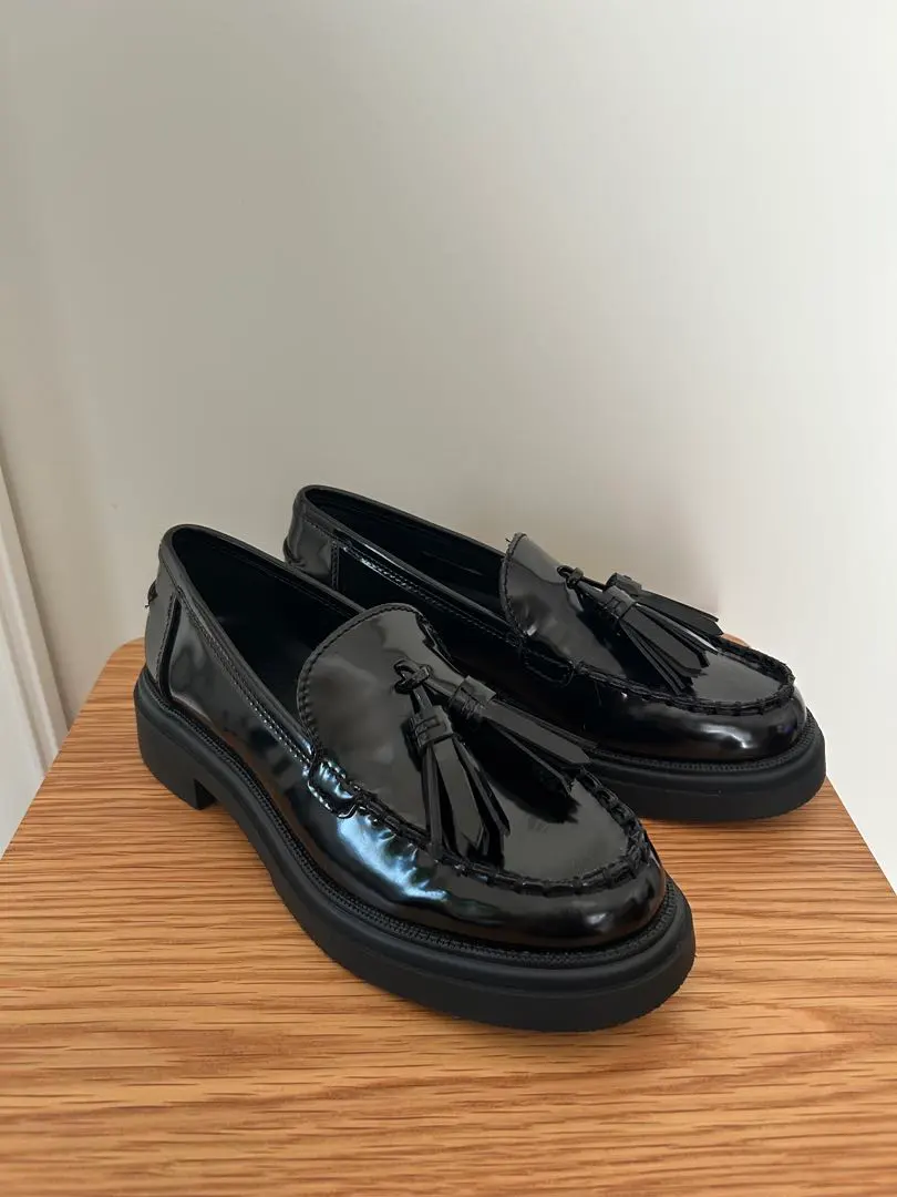 「美品」ZARA 厚底流蘇樂福鞋 37 的縮圖