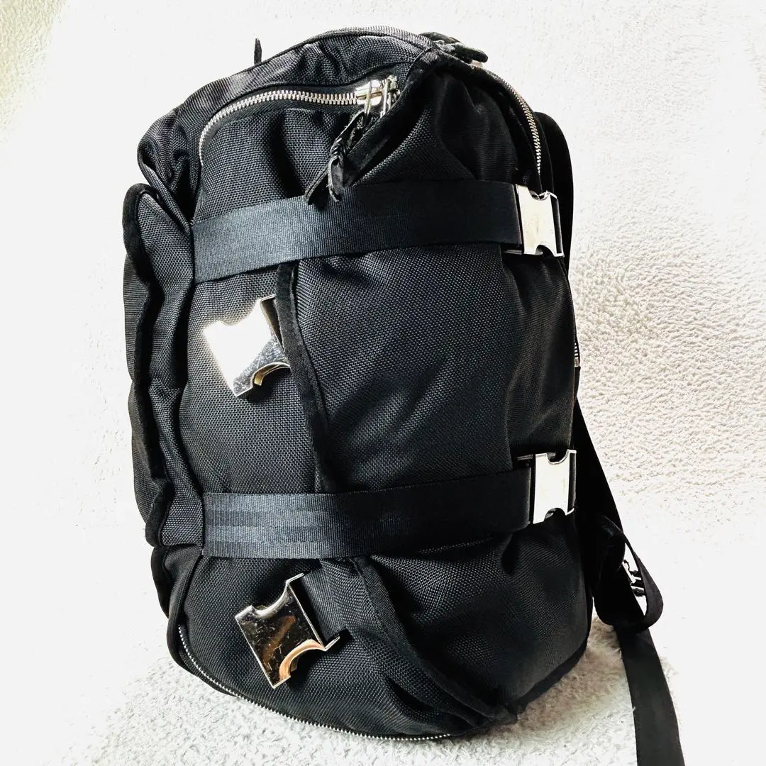 LORINZA バックパック 黒 LORINZA（ロリンザ）の「【LORINZA】 Double Pocket Backpack