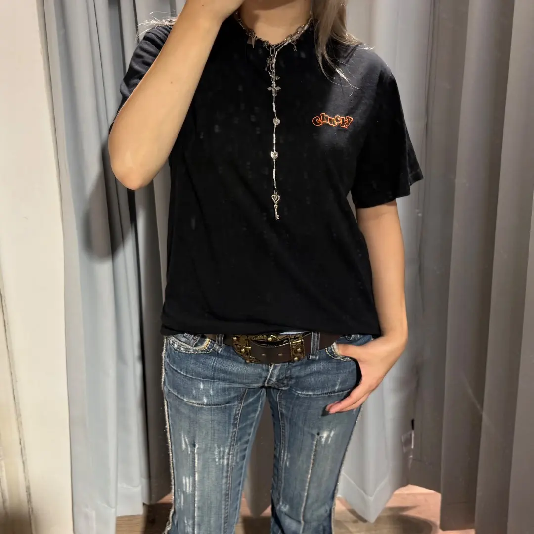 Thumbnail of CHUCKY Double-Sided Print T-shirt Short Sleeve Black L Size y2k Horror Movie