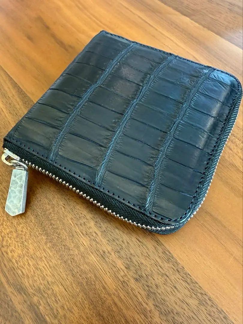 7SENSE ポロサス・ラウンドジップ二折財布 7SENSE】クロコダイル・ポロサス・ラウンドジップ二折財布