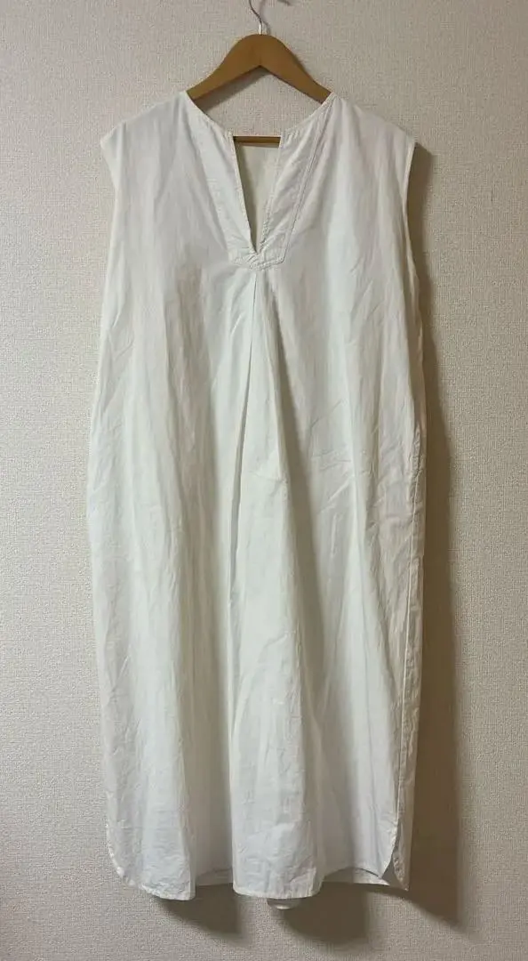 Thumbnail of White sleeveless shirt dress - willfully