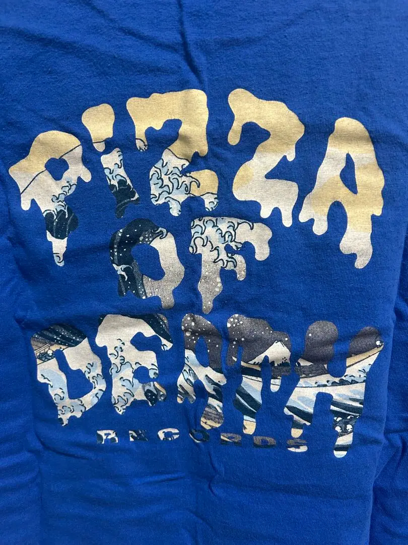 pizza of death 波柄　北斎　Tシャツ　Mサイズ ファッションゲーム・おもちゃ・グッズ - pizza of death 波柄